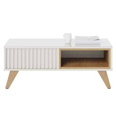 Imagem de Mesa de Centro Kerry 1 Nicho 4 Pés em Madeira Maciça