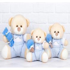 Imagem de Trio de pelucia docinho suspensório 15/18/22 - CKD CONFECÇÕES, Xadrez 