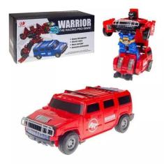 Imagem de Boneco Transformers Articulado Carro Robô Brinquedo 2 Em 1 Warrior Cor