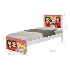 Imagem de Cama Solteiro Princesas Medievais com Colchão