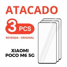 Imagem de Kit 3 Película Vidro De Temperado 3D Para Xiaomi Poco M6 5G