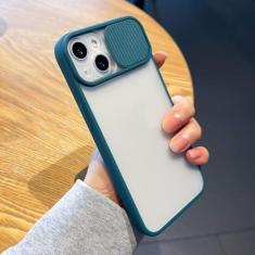 Imagem de Capa de proteção de câmera para iPhone 14 13 12 11 Pro Max X XR XS 7 8 Plus SE 2 Candy Soft Matte Bumper Slide Lens Capa transparente, verde escuro, para iPhone 12