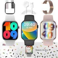 Imagem de Relógio de Pulso Inteligente Digital Coloca Foto Mede Batimentos Passos Nfc Smartwatch W29 Pro Kit-Unissex