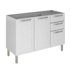 Imagem de Balcão Itatiaia 3 Portas Tarsila Ig3g2-120 Branco