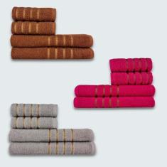 Imagem de Jogo De Toalhas 12 Peças Coleção Dubai 100% Algodão Mr+rs+cz