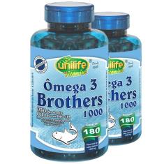 Imagem de Kit 2 Ômega 3 Brothers 1400Mg 180 Cápsulas Unilife