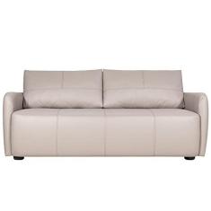 Imagem de Sofá Decorativo Sala de Estar Lily 3 Lugares 220cm Couro Off White - Gran Belo