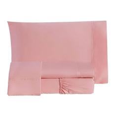 Imagem de Jogo Cama Lençol Essencial King 200 Fios 4 Peças Rosê