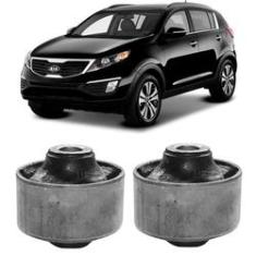 Imagem de Par Bucha Bandeja Balança Kia Sportage 2005 a 2010 Dianteira Maior Axios