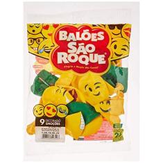 Imagem de Balão Decorado N.090 Emocoes Modelos Sort. - Pacote com 25 Unidade(s), São Roque, 108789625, Multicor