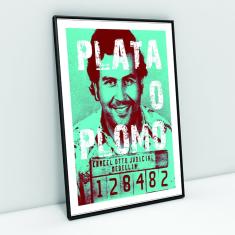 Imagem de Quadro decorativo poster Pablo Escobar Traficante de Drogas