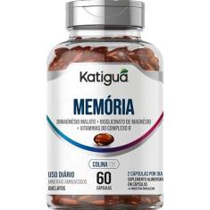 Imagem de Memória, Dimagnezio Malato/Bisglicinato de Magnésio & Vitaminas do Complexo B, Sem sabor, Katiguá, 60 Cápsulas Soft Gel • 30 doses, Prata