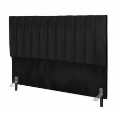 Imagem de Cabeceira Estofada Cama Box King 195 Cm Carolina Material Sintético E