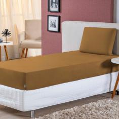 Imagem de Jogo de Lençol Solteiro Malha 100% Algodão 2 Peças - Cobre