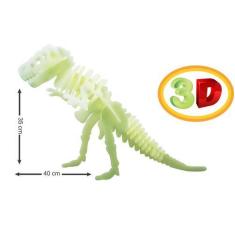 Imagem de Quebra Cabeça 3D Tiranossauro Rex Gigante Brilha No Escuro - Catavento