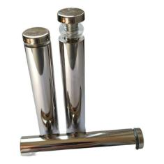 Imagem de Prolongador 19X100Mm Inox Vidro Madeira Acrílico Kit 4 Unid