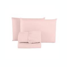 Imagem de Jogo De Lençol King Percal 200 Fios 100% Algodão 03 Peças Jogo De Cama