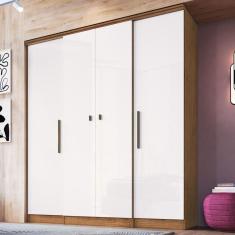 Imagem de Guarda-roupa Casal 4 Portas 2 Gavetas Doripel Miami Marrom