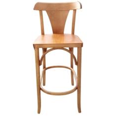 Imagem de Banqueta Duda Selva Madeira Maciça Gourmet Bancada Bistrô Nogal