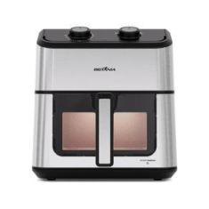 Imagem de Fritadeira Elétrica Sem óleo Air Fryer Britânia Redstone Visor Glass BAF80A 8l com Visor