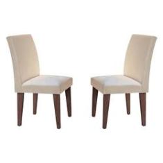 Imagem de Conjunto Com 2 Cadeiras Grécia Cor Café Rufato Móveis