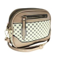 Imagem de Bolsa feminina tiracolo transversal media três divisórias luxo - glamo