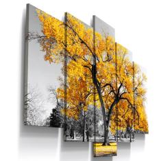 Imagem de Quadro Decorativo Arvore Paisagem Botanico Planta Folhagem