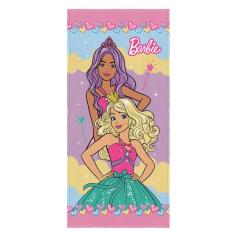 Imagem de Toalha Aveludada Estampada Barbie Reinos Mágicos 70x140cm Lepper