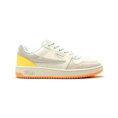 Imagem de Tênis Fila Arcade Low Off White/ Amarelo e Azul Claro-Feminino