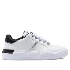 Imagem de Tênis Feminino Ramarim com Recortes e Detalhe Metalizado Branco/preto-Feminino