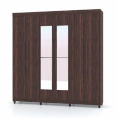 Imagem de Guarda Roupa Casal 6 Portas Com Espelho Elegance 10037102 Belmont Vila