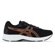 Imagem de Tênis ASICS Raiden 4 - Masculino - Preto com Branco e Laranja-Masculino