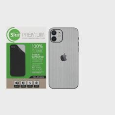 Imagem de Adesivo Skin Premium Estampa Aço Escovado iPhone 12