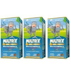 Imagem de KIT 3X MULTRIX (Xarope Infantil com Vitaminas de A a Z) 120ml - Flora Nativa Sabor:Laranja