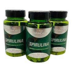Imagem de Kit 3 Spirulina Termogenico 500Mg Take Care 60 Capsulas - Take Care Bo