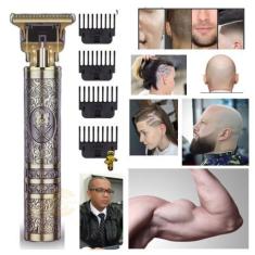 Imagem de Kit Maquina de Cortar Cabelo Aparador de Pelos Lamina Zero Com 4 Pente