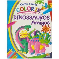Imagem de Livro - Como é Bom Colorir! Dinossauros Amigos