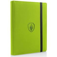 Imagem de Fabmaker Fichário De Cartão Premium Com 9 Bolsos, Fichário De Cartão Colecionável Com Capa De Pu Para 360 Cartões, Álbum De Coleção De Cartões Resistente, Pastas De Porta-Cartões Para Yugioh, Mtg, Tcg