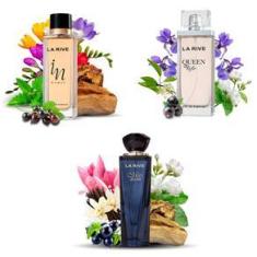 Imagem de Kit 3 Perfumes In Woman + Queen Of Life + Miss Dream La Rive