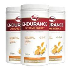 Imagem de Kit 3 Endurance Extreme Energy 1000G Laranja Vitafor