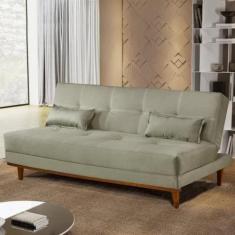 Imagem de Sofa Cama 3 Lugares Madrid Luxury Estofados Bege