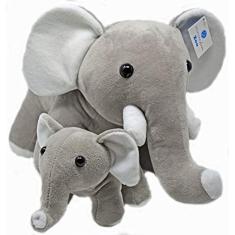 Imagem de Elefante Animais de pelúcia Super Soft Plush Mãe Bebê Elefantes Brinquedo Set por casa excepcional