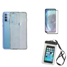 Imagem de Kit Capa A Prova D'água Moto G31 + Capa + Película De Vidro 3D - Motor