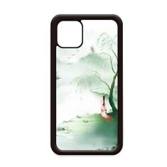 Imagem de Capa Waterfront tristeza estilo chinês aquarela para iPhone 12 Pro Max para Apple Mini Mobile Case Shell