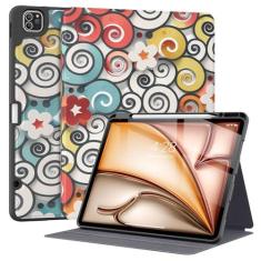 Imagem de Supveco Capa para iPad Air de 13 polegadas (M2) 2024, iPad Pro 12.9 6ª/5ª geração 2022/2021 com suporte para lápis [serve para carregar lápis + despertar/hibernar automaticamente], capa fólio premium