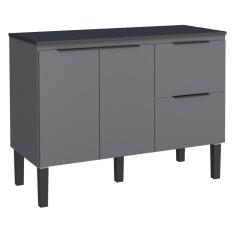 Imagem de Balcão Gabinete Ipanema 2 Gavetas Cinza