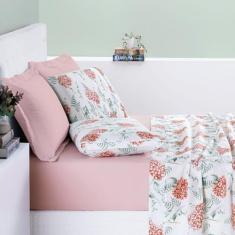 Imagem de Jogo de Cama Cotton Select Queen 04 Peças Hortência - BIA ENXOVAIS