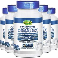 Imagem de Kit 5 Condrol Dimalex 1000mg Unilife 60 Comprimidos