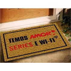 Imagem de Tapete Capacho Amor Series Wifi 60x40 Divertido Decorativo