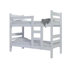 Imagem de Beliche Rubi Solteiro Cor Branco Com 2 Colchões - Nemargi